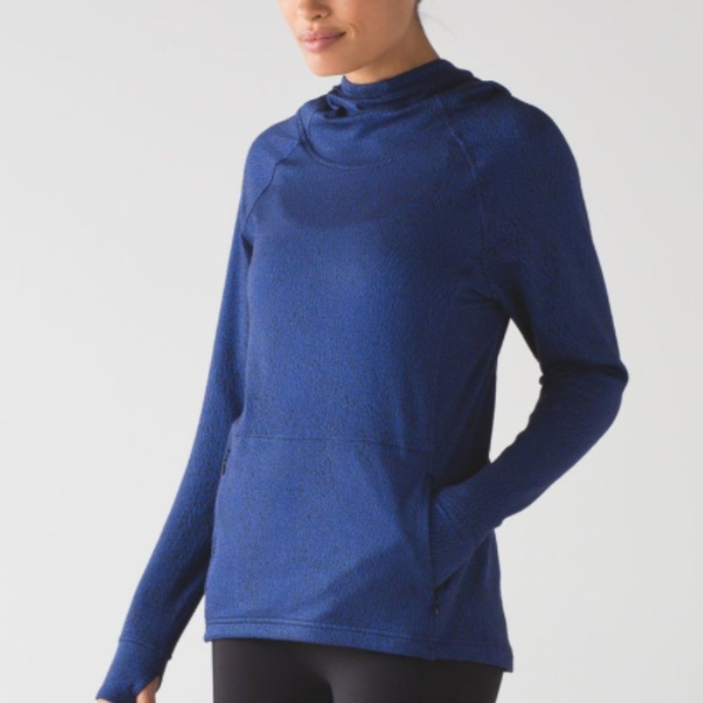 Lululemon Ready To Rulu Blue/Black Hoodie 10